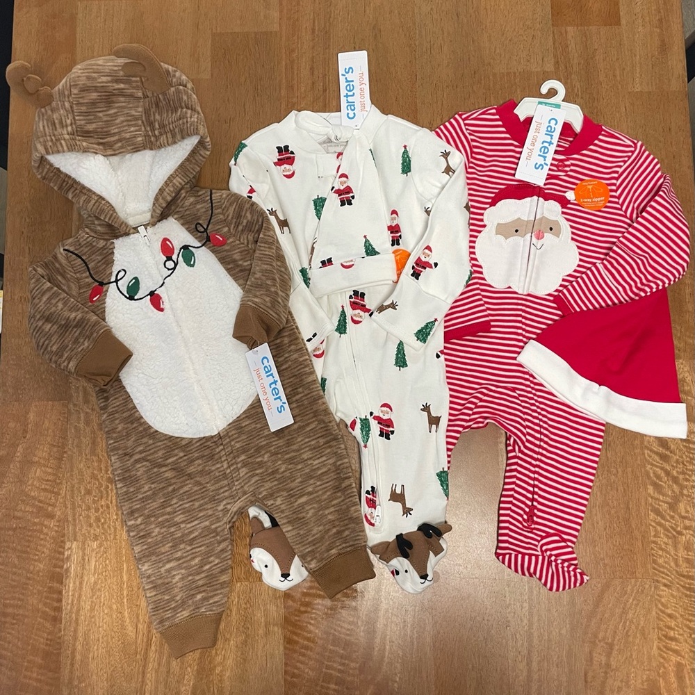 5pc Carter's Baby Christmas Set NWT 3months